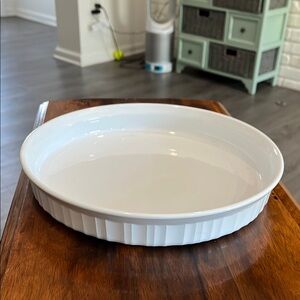 White Corning-wear Baking Dish F-3-B